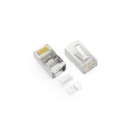 Cable Wholesale Cat6a Shielded Crimp Connectors for Stranded Cable (100 Pcs Per Bag) 31D0-651HD