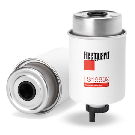 Fleetguard Fuel Filter, 6.0625 in, Cartridge FS19839