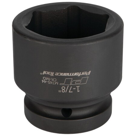 Performance Tool 1 in. Dr. Impact Socket, 1-7/8 in. Deep, Chrome Moly, Black Phosphate M745-44