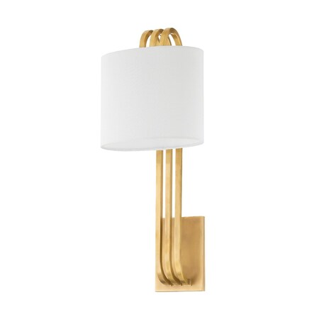 Corbett Lighting Lysandra 1 Light Wall Sconce 8.75 In. Vintage Brass 442-22-VB