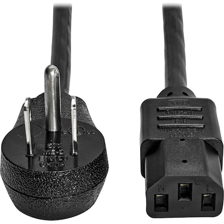 Tripp Lite Power Cord, 6 ft, Black, 18 AWG P006-006-15D