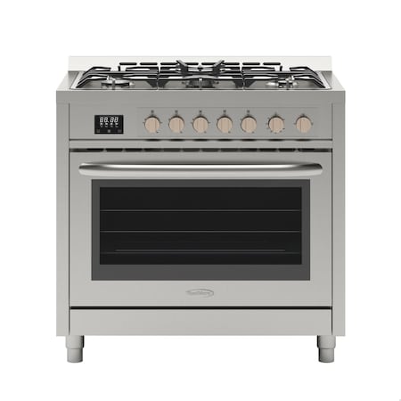 Koolmore 36 in. Stainless Steel Professional Gas range with Legs, . KM-FR36GL-SS