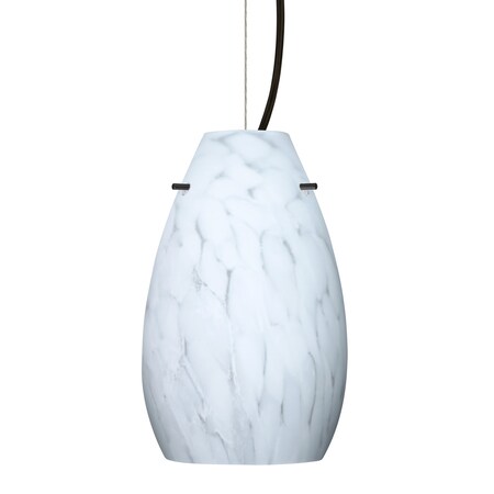 Besa Lighting Besa Pera 9 Pendant, Carrera, Black Finish, 1x 100W MAX E26 Base 1KX-412619-BK