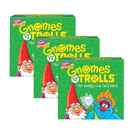 Trend GNOMES vs TROLLS Three Corner Card Game, 3PK T20003