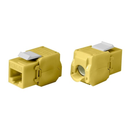 Monoprice Cat6A Rj 45 Toolless 180 D, Yellow 15670