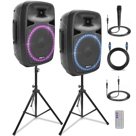 Pyle Powerful Wireless Sound 80W Portable Bluetooth PA Speaker PPHP1269UT