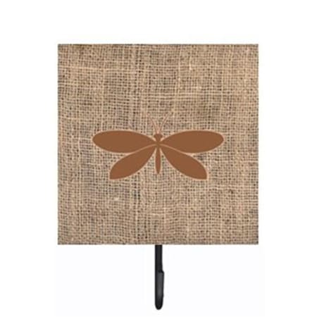 Carolines Treasures Moth Burlap and Brown Leash Or Key Holder BB1055-BL-BN-SH4