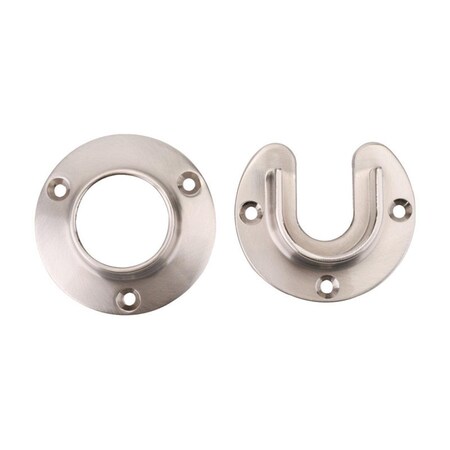 Eat-In Heavy Duty Closet Pole Sockets, Brushed Nickel EA3304349