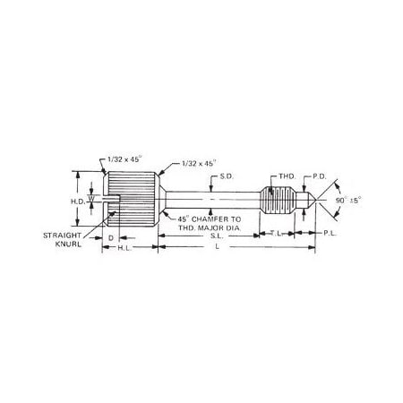 Raf Electronic Hardware 23/32 Captive Panel ScrewPassivation 0101-SS-20