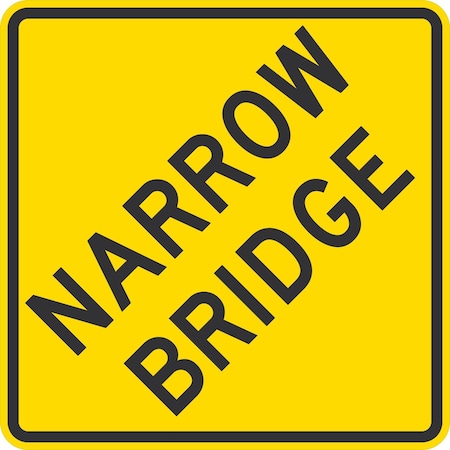 Lyle W5-2, Narrow Bridge, 30x30, Diamond Grade, Yellow G-15023-DG_30x30