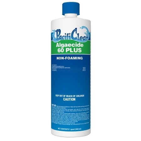 Pacificlear Algaecide 60 Plus, 1 qt Bottle, Liquid F053001012PC