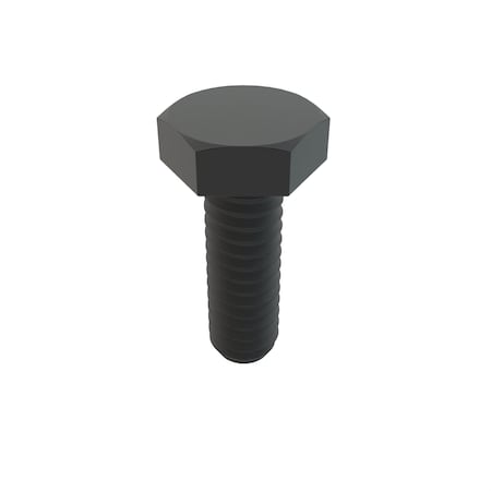 Zoro Select Not Graded, 1/4"-20 Hex Head Cap Screw, Black Oxide Stainless Steel, 3/4 in L, 100 PK 31-BLH-25C-75