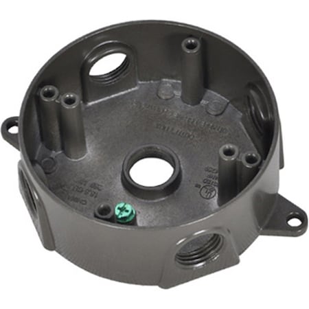 Evolve BRD-4-BR Round Outlet Box, Bronze EV581889