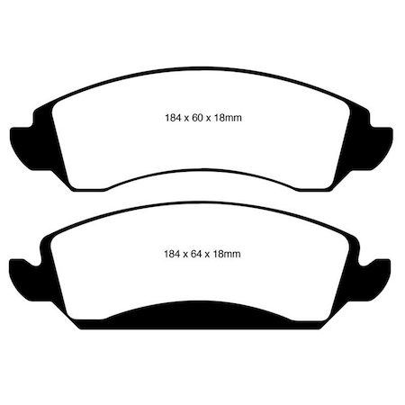 Ebc Greenstuff Front Brake Pads for 2009-2014 Cadillac Escalade 6.0L Hybrid DP61830