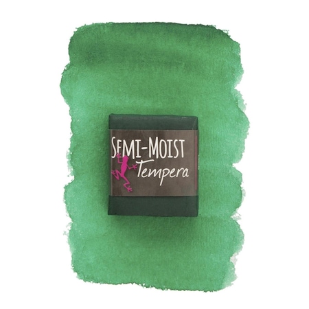 Jack Richeson Semi-Moist Tempera Cake, 1.62 x 1.87 x 0.50 in. - Green 1569138