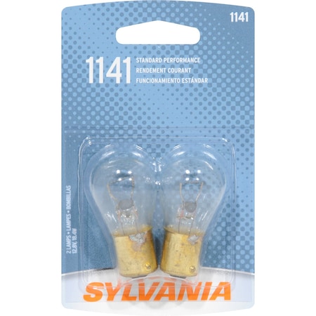 Sylvania Bulbs, 18.4 W, 12.8 V, Clear 1141.BP2