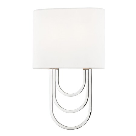 Mitzi Farah 2 Light Wall Sconce 8 In. Polished Nickel H210102-PN