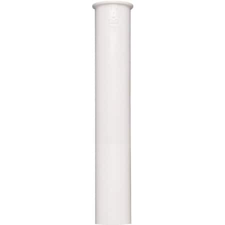 Plumb Pak Sink Tailpiece, 1-1/2 in, 12 in L, PVC, White PP906W