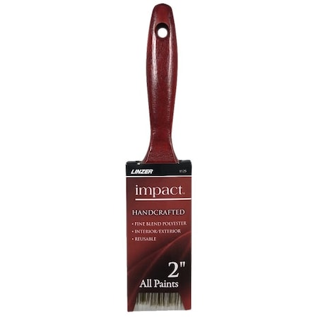 Linzer 1125-2 Paint Brush, 2 in W, 2-3/4 in L Bristle, Polyester Bristle, Varnish Handle 1125N-2