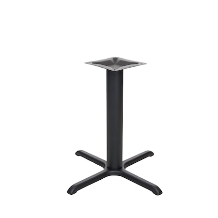 Bfm Seating Stamped Steel - 30 x 30 Cross Base - Dining Height - 4in Column - 11 7/8in Bolt-On Top Plate STB-30304