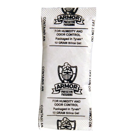 Armor Shield Desiccant, 0.3cuft, White, 10g, PK1500 D10GST