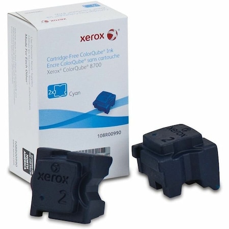 Xerox OEM INK STICKS, 4200 PAGE-YIELD, CYAN, 2PK 108R00990