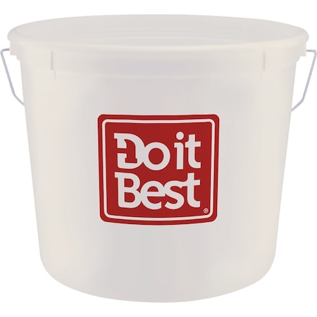 Do It Best 10 Qt. White Polysteel Bucket 1044273