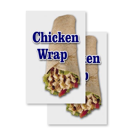 Signmission Chicken Wrap, Vinyl Decals Only 24 Inch x 36 Inch, Vinyl Decal, 2PK DSB-2436-2PACK-Chicken Wrap