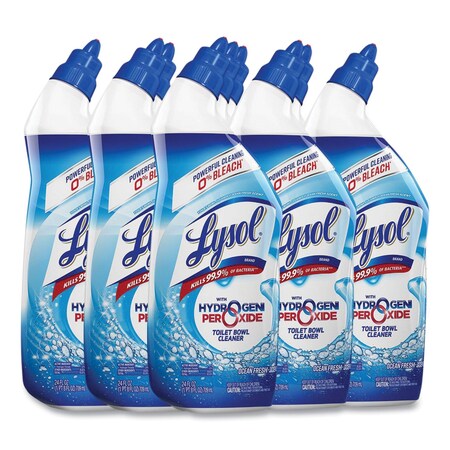 Lysol Toilet Bowl Cleaner w/Hydrogen Peroxide, Cool Spring Breeze, 24oz, PK9 19200-98011