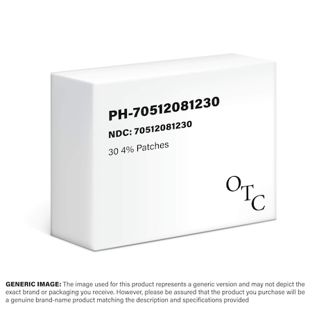 Generic Lidocaine 4% Individual Patches, 30PK 70512081230