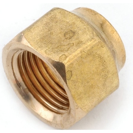 Anderson Metals Nut, 38 in, Flare, Brass 754018-06