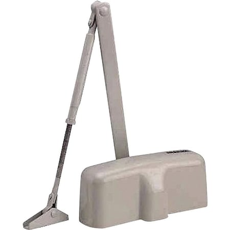 Prosource Door Closer, Automatic, Aluminum, Brown, 100 lb, 150 x 19 mm Mounting Hole Distance C102-BH-SA-BRN