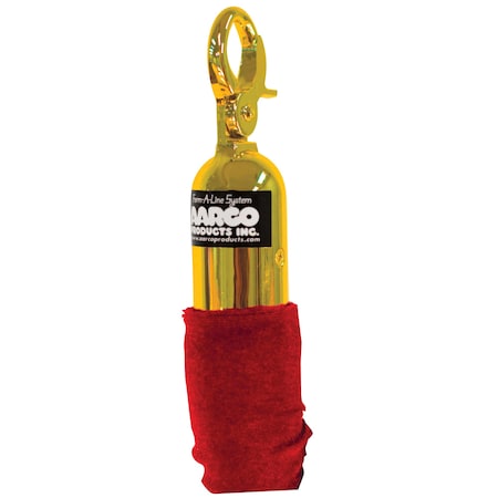 Aarco Form-A-Line Ropes, Red, Hardware Brass, 8' Tr-12