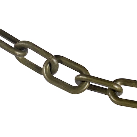 Mr. Chain 2" x 50' Khaki Gold Heavy Duty Plastic Safety Chain 51007-50