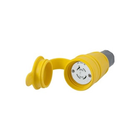Hubbell Wiring Twist-Lock 20A 3Ph 250V AC 3P 4W NEMA L15-20R Yellow HBL27W75