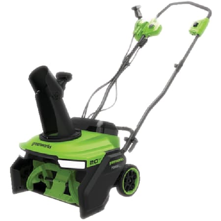 Greenworks 2x24V, 48V 20'' Single-Stage Cordless Snow Blower Kit with, 2 4.0 Ah Battery & Charger SN48L520-00