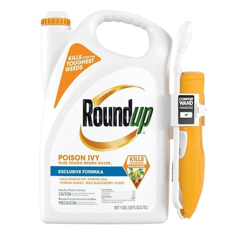 Roundup Poison Ivy Plus Ready-to-Use Brush Killer with Trigger, Liquid, Clear, 1 gal Bottle 5378404