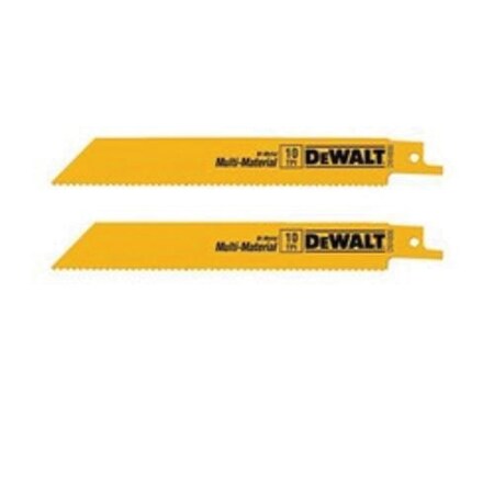 Dewalt GENERAL PURPOSE STRAIGHT BACK RECIPROCATING SAW BLADE, 6 IN L X 3/4 IN W, 10 DW4806B