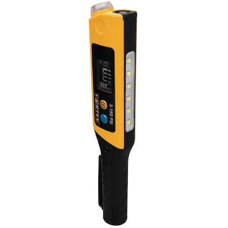 Performance Tool Rechargeable Penlight Tire Gauge, PSI BAR Kpa, Backlit Display W7910