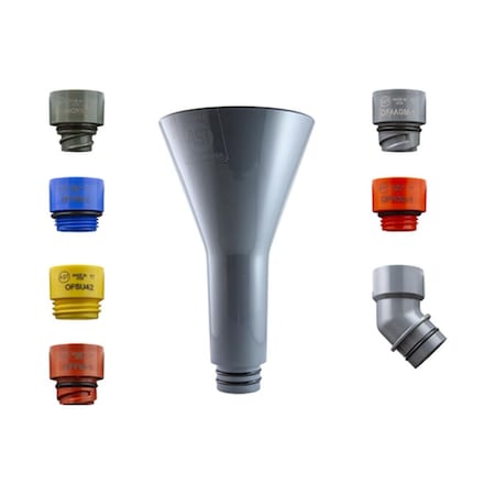 Assenmacher Specialty Tools Custom Oil Funnel Set - 8 Piece ASM-FUN19KIT