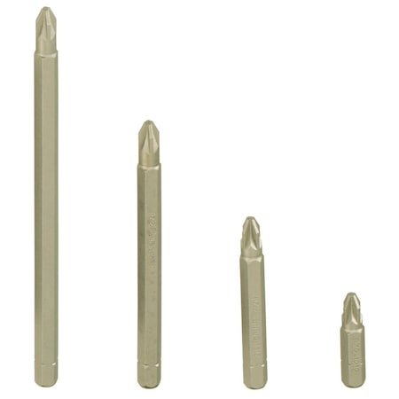 Genius Tools 5/16in Hex Shank, PZ 1 Posidriv Screwdriver Bit 56mmL 1321