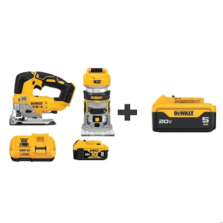 Dewalt Combo Kit, 20V MAX XR Expansion DCK201P1/DCB205