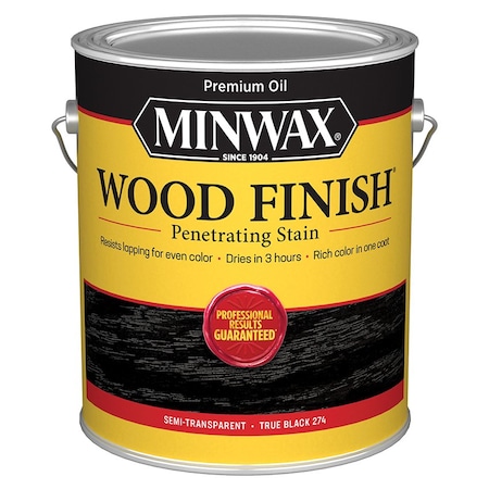 Wood Finish Gal 71151 True Black Penetrating Oil-Based Wood Stain 711510000