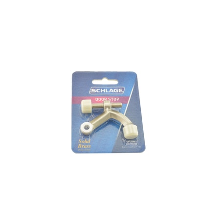 Schlage Residential Solid Brass Carded Hinge Pin Door Stop Satin Nickel Finish SC70B619