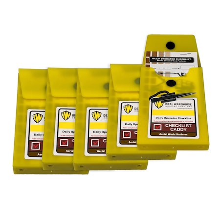 Ideal Warehouse Innovations Replacement Checklist Book, 1 3/8" W, PK5 70-1074-CP