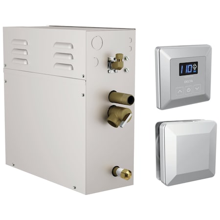 Delta Universal Showering Components Simplesteam Kit - 4Kw In Lumicoat Chrome 5P-EST04-PR