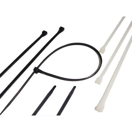 Gardner Bender Cable Tie, 36 in L, 10.30 in Max Bundle Dia., Natural, Nylon 6/6, 175 lb Strength, 50 PK 46-436
