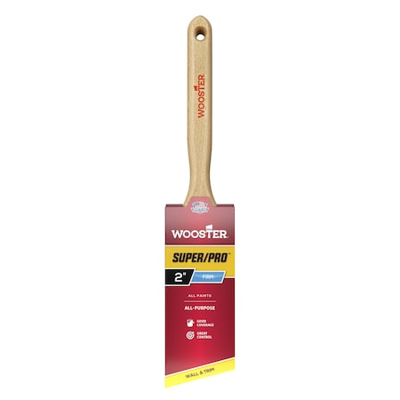 Wooster 2" Angle Sash Nylon/Polyester Bristle, Paint Brush, Wood Handle J4112