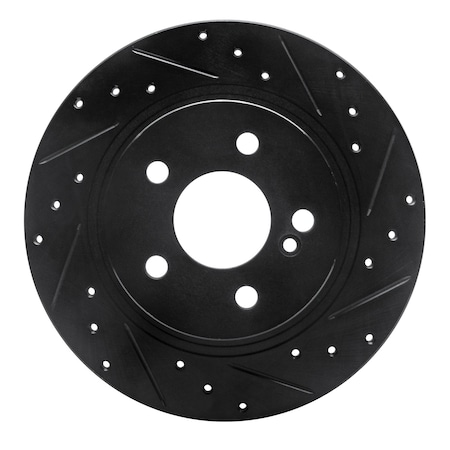 Dynamic Friction Co DFC Brake Rotor - Drilled and Slotted - Black 633-63086R