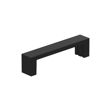 Amerock Augment 3-3/4 inch (96mm) Center-to-Center Matte Black Cabinet Pull, 25PK 25VMP37151MB